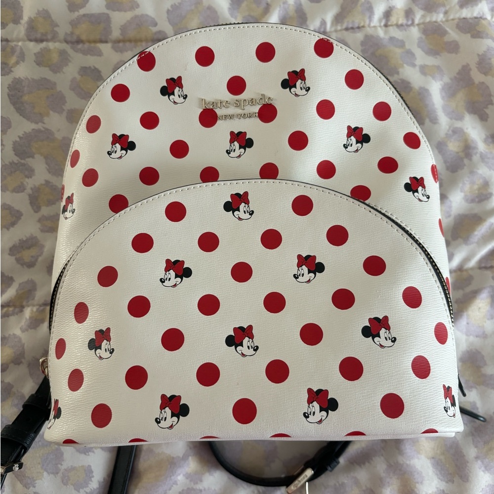 Kate Spade Minnie Mouse mini Backpack LIKE NEW